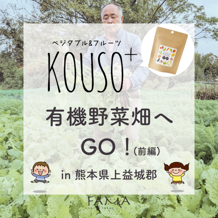 ベジタブル＆フルーツKOUSO＋ 有機野菜畑へGO！（前編） in 熊本県上益城郡