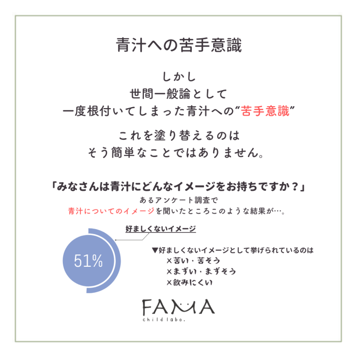 青汁には好ましくないイメージが