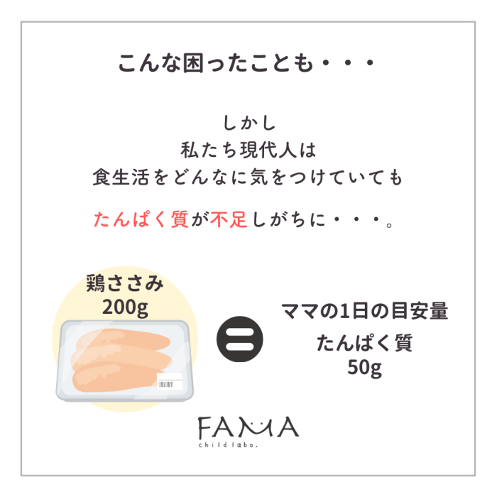 食生活をどんなに気をつけていてもたんぱく質が不足しがち