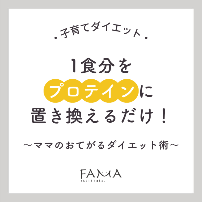 1食分をプロテインに置き換えるだけ！置き換えダイエット